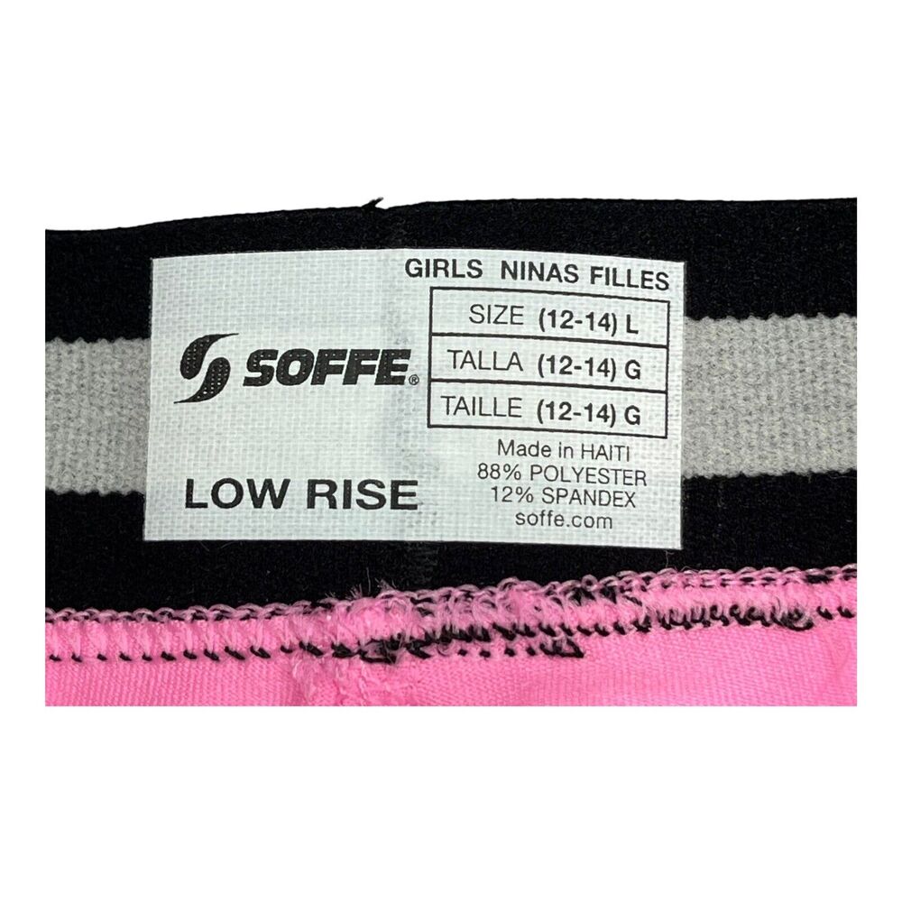 Soffe Youth Girls Pink Lemonade Leggings Size Large (12-14) Elastic Waist NWT - Picture 3 of 9